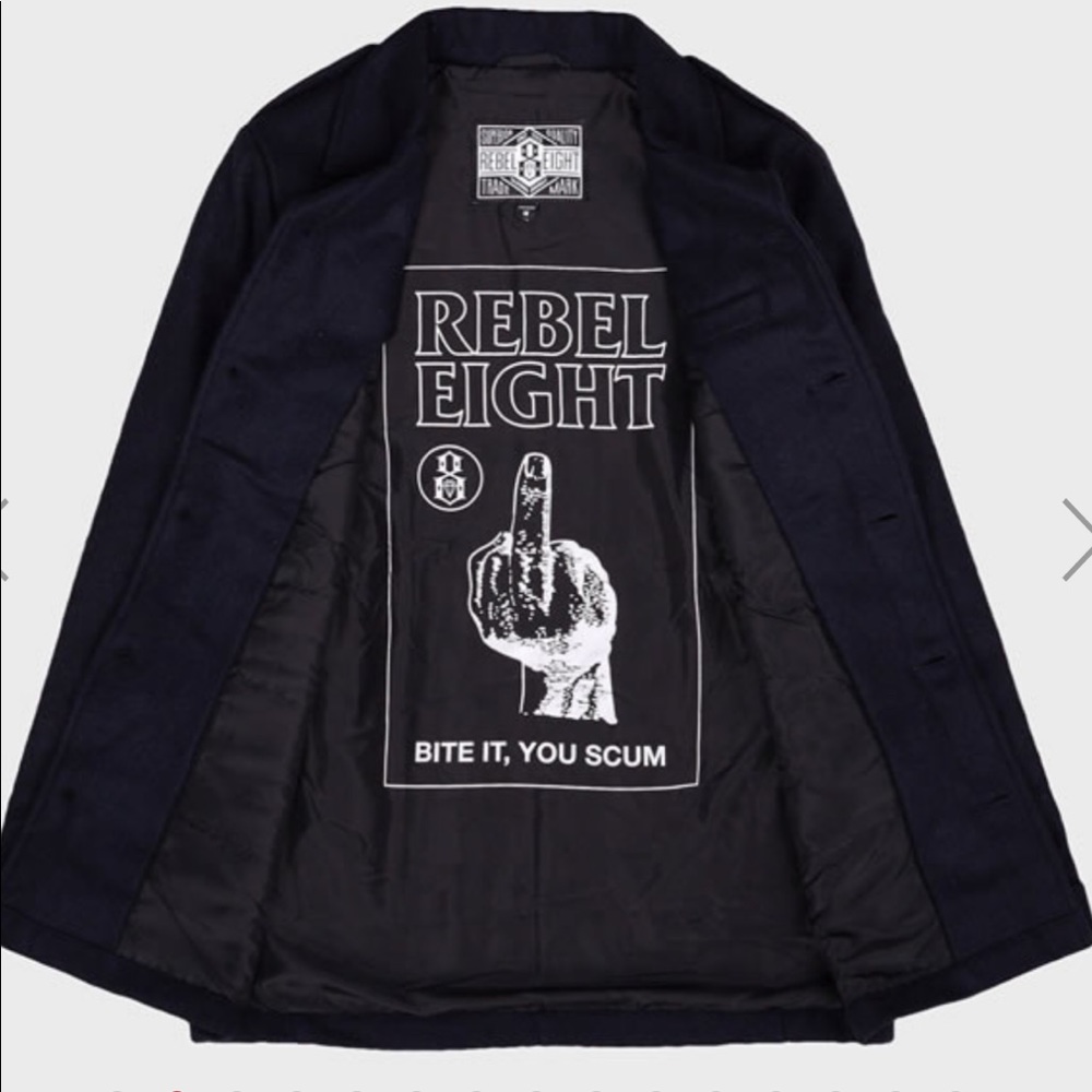 Rebel8 Rudie Jacket Peacoat - Picture 6 of 8